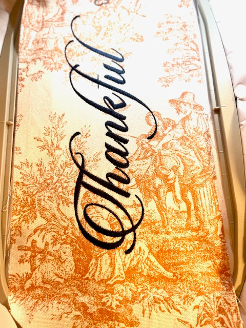 Fall/Thanksgiving Wreath Sash